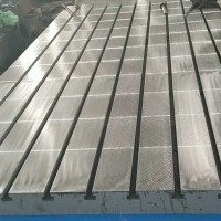 国晟机械厂家出售铸铁刮研平板加厚机床工作台结构精密